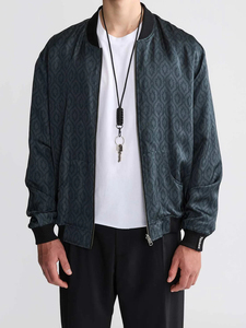 Classic Comfortable Pattern <b>Flight</b> satin <b>Jacket</b> Custom for <b>Men</b> Clothing Waterproof <b>Men's</b> <b>Jacket</b> - Product Image 3