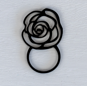 Anillo de Servilleta de Metal de Diseño Clásico para Hogar, Hotel, Restaurante, Boda, Acabado Negro con Diseño en Forma de Gallo - Product Image 5