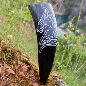 Jarra de Cuerno Vikinga 100% Auténtica, Taza de Cerveza de Cuerno Natural, Jarra Medieval para Miel, Recipiente Nórdico para Banquetes, Vajilla Artesanal - Product Image 6