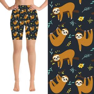 Shorts de Yoga para Mujer, al por Mayor, Personalizados, Nueva Llegada, Sin Costuras, Cintura Elástica, Sólidos, Transpirables, de Spandex/Nailon - Product Image 3