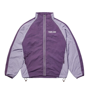 NESTA SPORTS Custom Logo Retro Outdoor Spray <b>Track</b> <b>Jacket</b> Adjustable Hem Lightweight Softshell Trendy Streetwear Windbreaker - Product Image 1