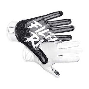 Gants de football américain imperméables de haute qualité, antidérapants, en cuir synthétique latex, pour hommes et femmes, design personnalisable - Product Image 4