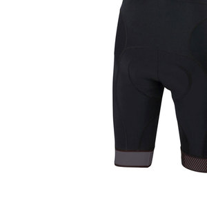 Men's <b>Cycling</b> Bib <b>Shorts</b> Black Mesh Back With <b>Padded</b> Seat And Reflective Trim - Product Image 4