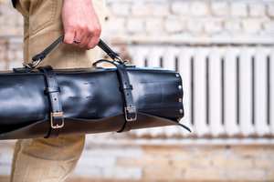 Nouvelle conception, sac de rangement pour couteaux de chef en cuir Crazy-Horse classique, fentes pour couteaux, écologique, léger, portable - Product Image 2