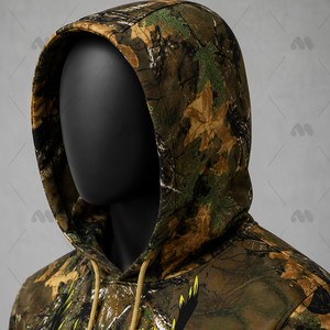Ensemble de survêtement camouflage unisexe hiver, coupe oversize, avec pantalon de jogging long pour l'extérieur, imprimé par sublimation, en Spandex/Coton, pour la chasse - Product Image 5