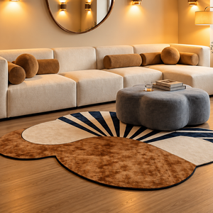Tapis tufté à la main en mélange de viscose et de laine Forma Fly, tapis contemporain abstrait fait main, revêtement de sol haut de gamme, fabricant - Product Image 5