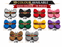 Patch brodé papillon thermocollant – Applique mode pour vêtements, vestes et sacs