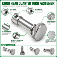 Knob Head Quarter Turn Stud Knurled Quick Release Panel Fastener Custom OEM Quick Access Fastener