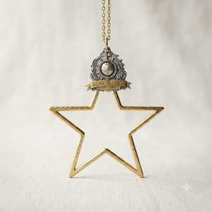 Pendentif étoile 3D multicouche en laiton pour espaces intérieurs, ambiance festive et décorations saisonnières - Product Image 3