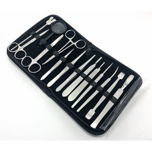 Juego de Instrumentos Quirúrgicos de Acero Inoxidable, Tijeras Médicas Manuales, Pinzas, Sonda, Mango de Bisturí, Kit de Primera Clase, Certificado CE - Product Image 4