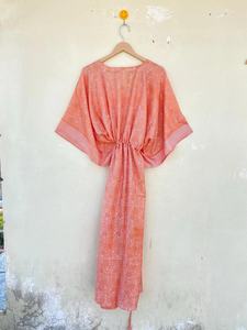 Caftan en soie Grand caftan bohème Robe bohème Robe longue caftan en soie - Product Image 6