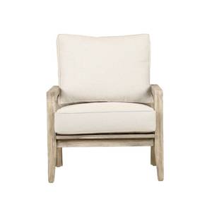 Outdoor Veno Lounge <b>Chair</b> Cushioned Armchair Wooden Frame Comfortable Waterproof Patio Seat for Garden Dining Villa - Product Image 1