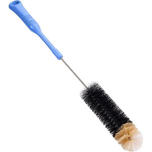 Spazzola per la pulizia delle bottiglie con manico extra lungo da 17 pollici, flessibile e pieghevole, per bottiglie con collo stretto, per una pulizia profonda. - Product Image 2