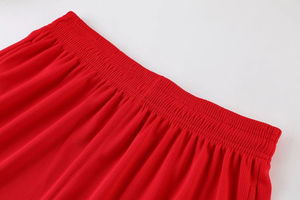 Maillot de basket-ball américain personnalisé imprimé Slam Dunk, populaire, pour hommes, couleurs rouges, 100% polyester, sans manches, séchage rapide - Product Image 4