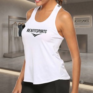 REXFITSPORTS 2026 Custom Logo <b>Women</b> Yoga Tank <b>Top</b> Breathable Sleeveless Gym Fitness Sports Workout <b>Vest</b> Wholesale - Product Image 5