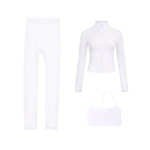 Conjunto de Yoga Personalizado de Alta Calidad sin Costuras para Mujer, Conjunto Deportivo de 3 Piezas de Cintura Alta para Gimnasio, Fitness, Running y Yoga - Product Image 4