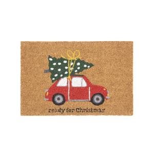Tappeto d'ingresso Excelsa Pronto per Natale Cocco 60x40 Cm Multicolor - Product Image 1