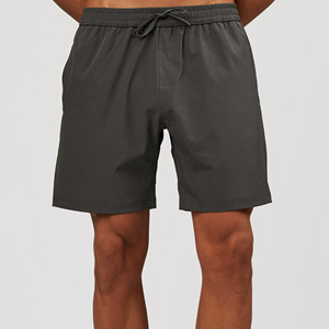Shorts de sport respirants et écologiques pour hommes, taille élastique, pour l'entraînement et le fitness (vente en gros) - Product Image 1