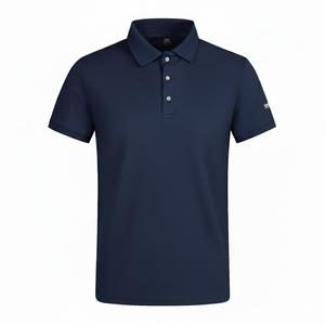 T-shirt décontracté et professionnel pour homme en mélange de coton tricoté écologique 220g – Respirant, mi-lourd, manches courtes, durable et performant - Product Image 2