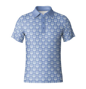 Polo de Golf Personalizado para Hombre con Patrón Clásico de Lujo, Tela Transpirable de Secado Rápido, Manga Corta, para Clubes de Golf - Product Image 2
