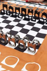 Figurines d'échecs en métal de qualité supérieure, design contemporain, vente en gros, pièces d'échecs de qualité supérieure, objet de collection - Product Image 5