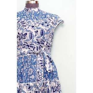 Vestido Maxi Moderno de Verano para Mujer, 100% Algodón, Estampado Floral, Ecológico, Vestido de Fiesta, Uso Diario Informal, Decoración con Botones - Product Image 4