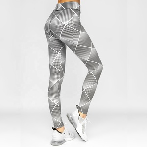 Women Premium Quality Gym <b>Leggings</b> with Custom Logo High Waist Push Up Fitness Tights for Sportswear - Product Image 3