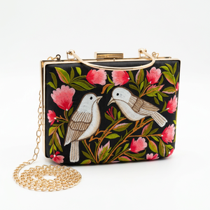 กระเป๋าโท้ทปักลายทำมือ กระเป๋าสะพายไหล่สไตล์โบฮีเมียนลายดอกไม้ กระเป๋าผ้าแคนวาสปักลาย ขายส่ง กระเป๋าเดินทางแฟชั่นงานฝีมือ - Product Image 1