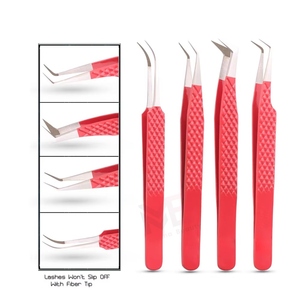 แหนบต่อขนตาแบบมืออาชีพ ด้ามจับดีไซน์ใหม่ ปลายแหลม แหนบสแตนเลสแบบกำหนดเอง - เครื่องมือคุณภาพสูง - Product Image 6