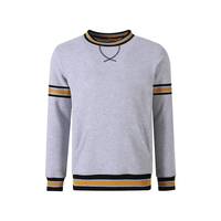 Sweat-shirt à col rond personnalisé pour homme, broderie Alpha Fraternity, en coton chenille anti-boulochage, avec poche, pour l'automne, idéal pour les acheteurs B2B