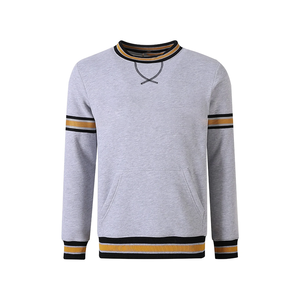 Sudadera de cuello redondo para hombre, personalizada con bordado Alpha Fraternity, de algodón chenilla antipilling, con bolsillo, para equipo, para compradores B2B - Product Image 1