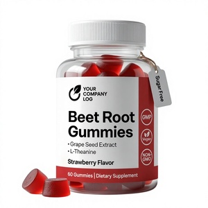 Gomitas de Remolacha de Marca Privada con Extracto de Semilla de Uva y L-Teanina, Suplemento Dietético, Fabricante OEM - Product Image 1
