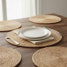 Durable Natural Seagrass <b>Round</b> Placemat <b>Table</b> <b>Mat</b> Rustic Boho Home Decoration Product - Product Image 2