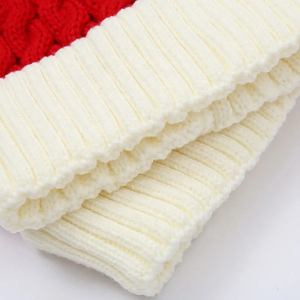 Winter Warm Christmas Knitted <b>Hat</b> Solid Color Thickened Cuffed <b>Beanie</b> <b>Hats</b> - Product Image 6