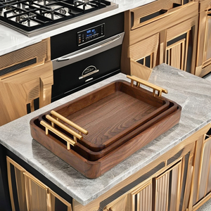 ถาดเสิร์ฟไม้หรูหราตกแต่งแบรนด์สดใสและใช้ในบ้านสวนฟาร์มบ้านห้องครัวร้านอาหารและบาร์ - Product Image 2