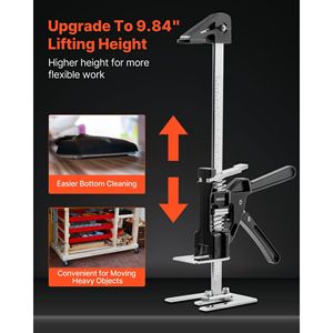 2 Pezzi Sollevatore a Braccio Salva-Lavoro da 330 Libbre, Sollevatore Manuale in Metallo da 9,8 Pollici con Livella Magnetica, Strumento per Edilizia - Product Image 2