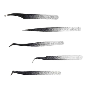 Pince à cils professionnelle en acier inoxydable à pointe fine pour extensions de cils – Outil d'extension de cils 766 - Product Image 5