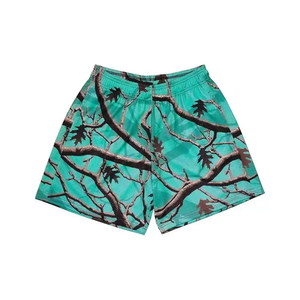 Shorts de sport en toile unie pour hommes, séchage rapide, absorbant la transpiration, taille élastique, décontracté, pour le basketball et le fitness en extérieur - Product Image 3