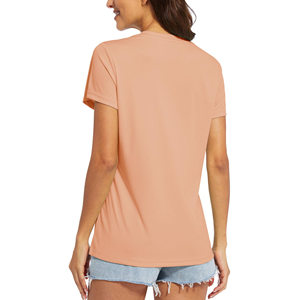 Camisetas de Moda al por Mayor para Mujer, Camisetas de Manga Corta con Cuello en V, Ropa Deportiva Transpirable para Gimnasio, Camisetas para Mujer - Product Image 2
