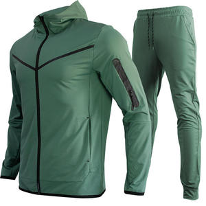 High Quality Zipper Sweatsuit Jogging <b>Track</b> <b>Jacket</b> Set Polyester Nylon Tech Fleece <b>Mens</b> Tracksuit - Product Image 6