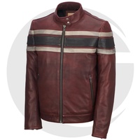 Chaqueta de Moda para Hombre de Primavera y Otoño, de Piel de Oveja, Casual, con Cierre, Cuello Alto Tejido, Talla Grande, Impermeable, con Logotipo Personalizado