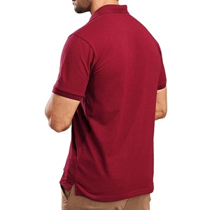 Camisetas Polo de Algodón Transpirables Anti-Pilling de Color Liso Tallas Grandes al por Mayor de Alta Calidad para Hombre 2027 - Product Image 3