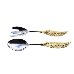 Metal <b>Spoon</b> <b>Table</b> <b>Spoon</b> Decorative Brass Metal Embossed Design Serving <b>Spoon</b> Hand Engraved For Tableware Serving <b>Spoon</b> Use - Product Image 4