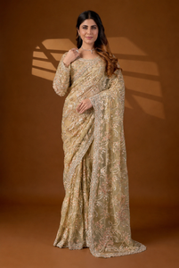 Sari en filet doux pour femmes, design indien, magnifique motif Patola, style traditionnel, toutes saisons, pour mariage et fêtes - Product Image 6