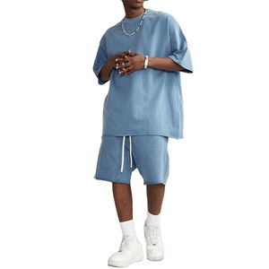 Conjunto de Dos Piezas de Diseño de Marca, Conjunto Deportivo Unisex con Logotipo Personalizado, Conjuntos Deportivos Lavados, Conjunto Deportivo para Hombre - Product Image 1