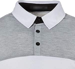 Chemises en coton pour hommes avec logo personnalisé, tricotées, respirantes, coupe ajustée, vente en gros OEM en vrac - Product Image 6