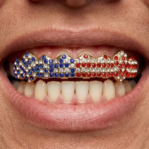 Joyería Dental de Alta Demanda: Grillz de Diamantes con Acabado en Oro y Plata para Hombres y Mujeres, Ideal para Fiestas, Disponible con Descuento - Product Image 2