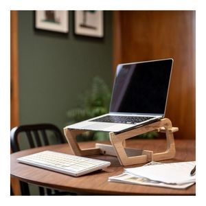 Support d'ordinateur portable en bois écologique SUPERIOR MATERIAL 2026, support de table trépied pour la maison, le bureau et le télétravail - Product Image 2