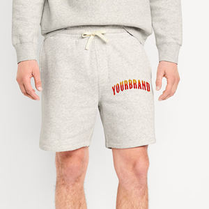 New Arrived 2026 Men's High Street Long Shorts 100% Cotton French Terry Breathable Eco-Friendly Quick Dry Loose Fit Side Shorts - Product Image 5