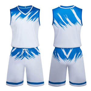 Maillots de basket-ball respirants de haute qualité sur mesure, grande taille, avec logo d'équipe personnalisé pour les camps d'entraînement - Product Image 1